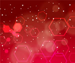 red dotted hexo design free vector